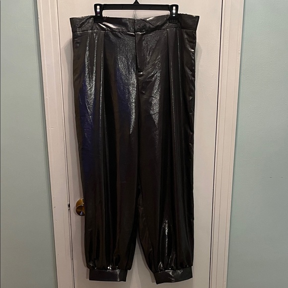 Gray Shimmer Pants - Picture 1 of 4